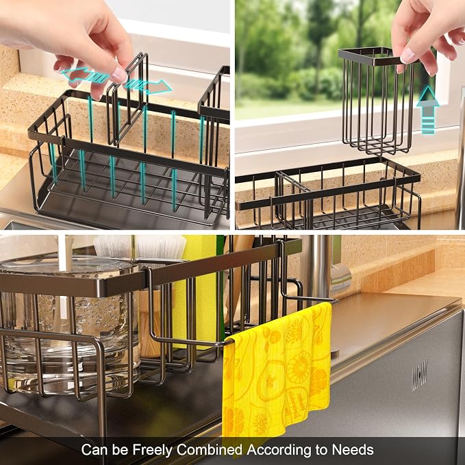 Kitchen Sink Caddy Organizer – Rustproof Sponge Holder - Image 4