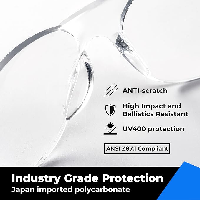 amoolo Safety Glasses for Men Bulk of 24, Protective Eyewear for Men Women - Image 3