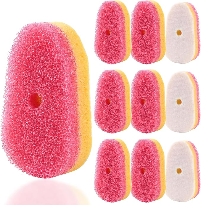 10 Packs Dish Wand Sponge Refills by RIMAY