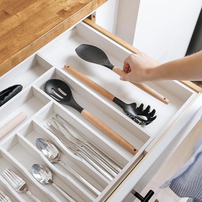 KitchenEdge Premium Silverware, Flatware and Utensil Organizer - Image 6