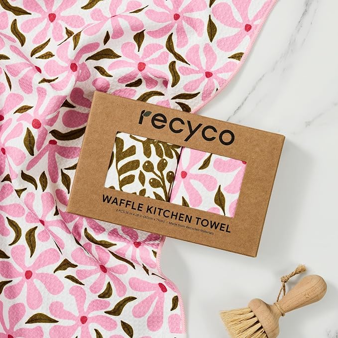 RECYCO Waffle Kitchen Towel Set of 2 - Image 8