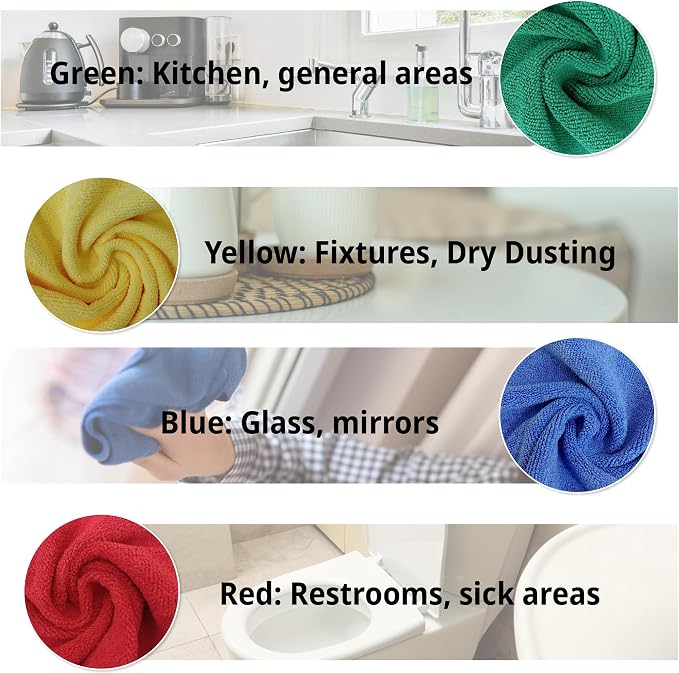 EvaClean Premium Microfiber Cleaning Cloth 16"x16" - Image 4