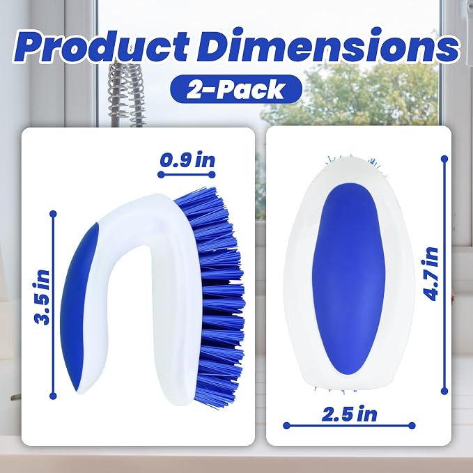 PHYEX 2 Pack Scrub Brushes, Cleaning Brush - Image 2