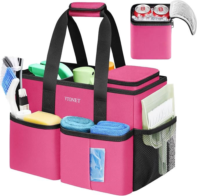 Ytonet Cleaning Caddy, Water Resistant Cleaning Supplies Organizer by YTONET