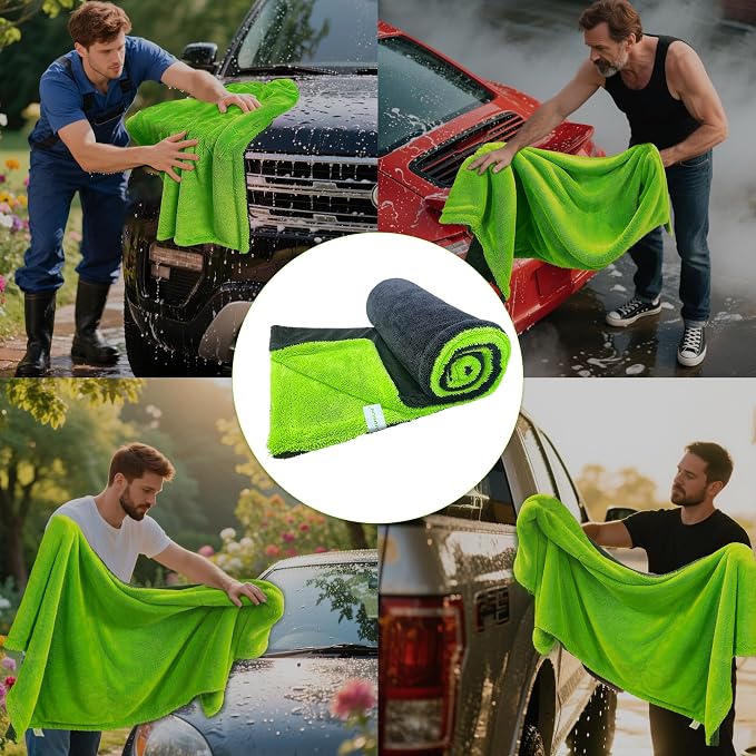 1400 GSM Car Drying Towel-48’’x24’’Extra Large Super Absorbent Twisted-Loop - Image 6