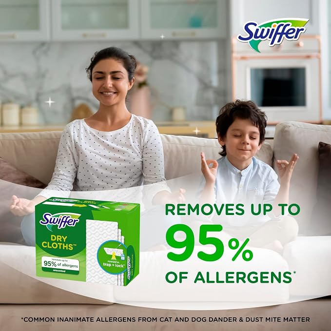 Swiffer Sweep + Mop, Dry Pads Refill, Floor Cleaner - Image 7