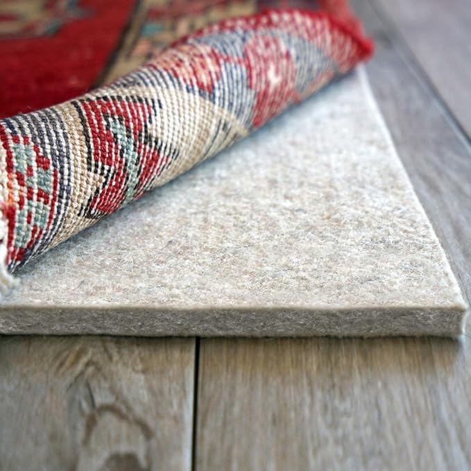 RUGPADUSA - Eco-Plush - 6'x9' - 1/2" Thick - 100% Felt - Luxurious Cushioned by RugPadUSA