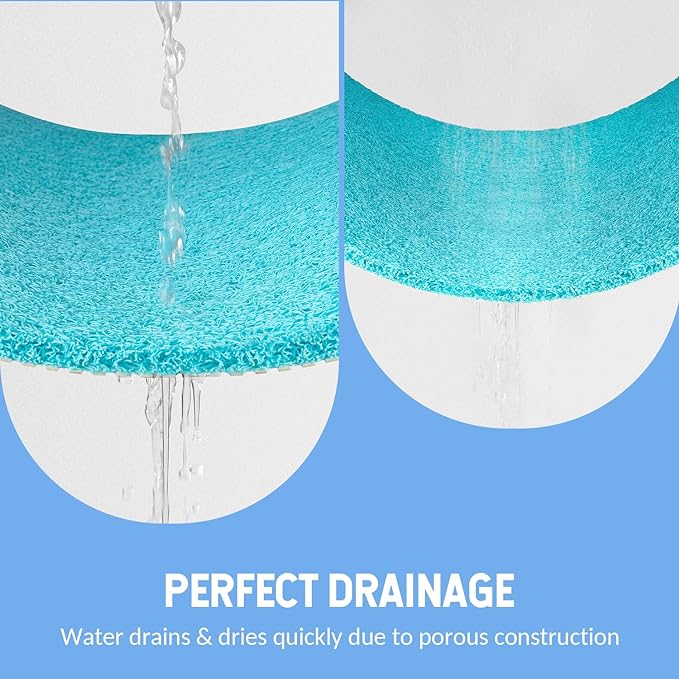 Non-Slip Bathtub Mat, 2 Pack Anti Slip Shower Mat, Fast Drying Bathtub Mats - Image 7