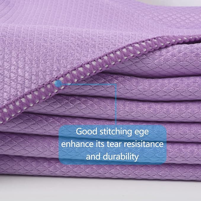 SINLAND Microfiber Glass Cleaning Cloth, Lint Free Cleaning Cloths - Image 2