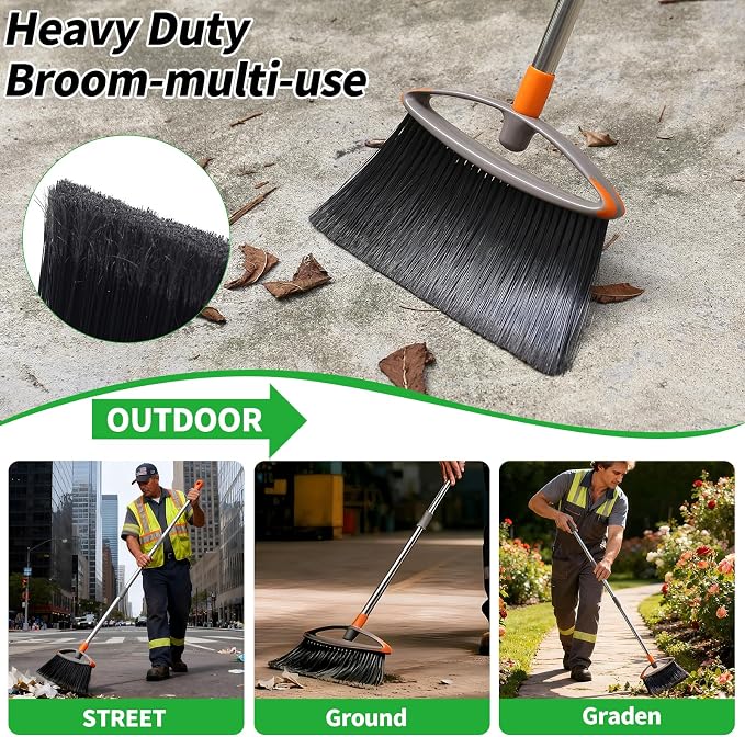 Soft Bristle Broom, Heavy Duty Broom - Image 6