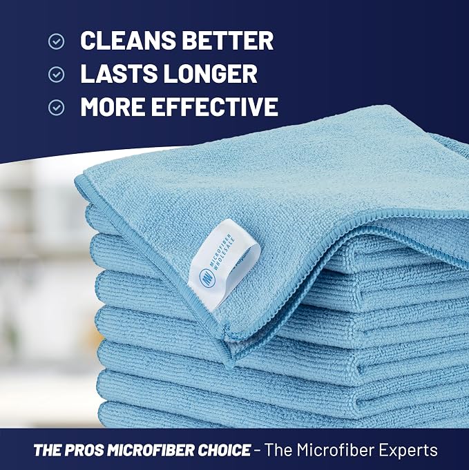Microfiber Cleaning Wholesale Cloths | Size 12" x 12"| All Purpose Microfiber - Image 2