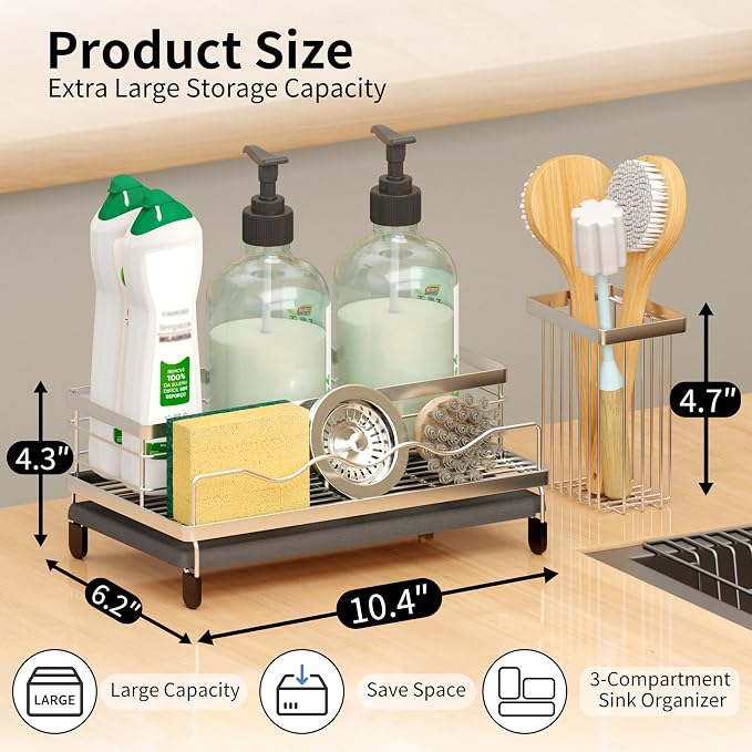 Sink Caddy, Kitchen Sink Organizer - Image 2