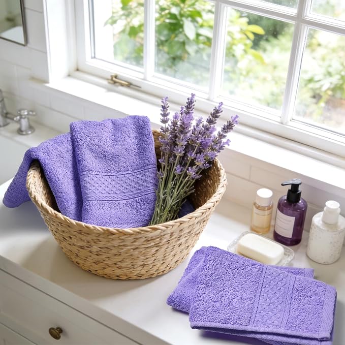 Cleanbear Wash Cloths Cotton Facecloths, Large Face Cloths 6 Ultra-Soft - Image 5