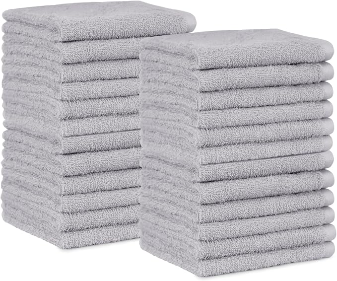 Amazon Basics Fast Drying Cotton Washcloths by AmazonBasics