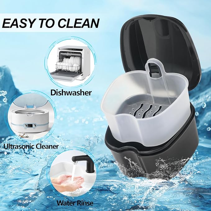 Denture Bath Case Retainer Cleaner Case - Image 8