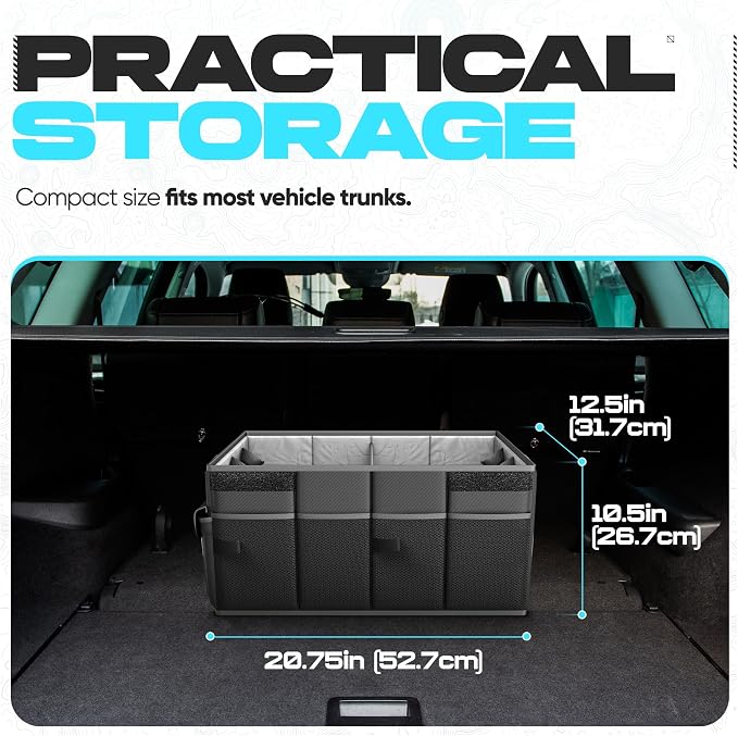 FORTEM Trunk Organizer For SUV Car Trunk Organizer, Foldable Storage, Car - Image 4