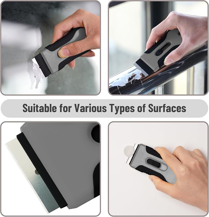 Bates- Razor Blade Scraper Tool, 2 Pack, 30 Extra Stainless Steel Blades - Image 3