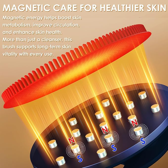 INNERNEED Magnetic Silicone Facial Cleansing Brush – Deep Pore Cleanser - Image 2