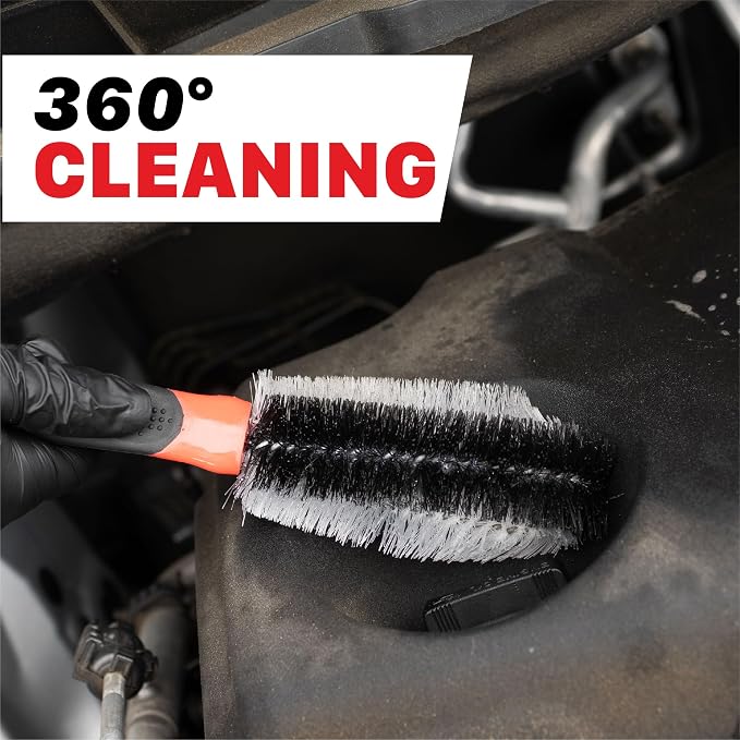 Maxshine Universal 360° Car Engine Cleaning Brush – 12” Long - Image 3