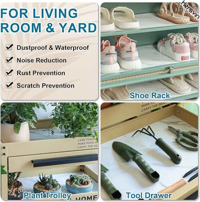 Shelf Liners 14 in x 20 ft EVA Drawer Mats, Non-Adhesive Cupboard Protector - Image 6