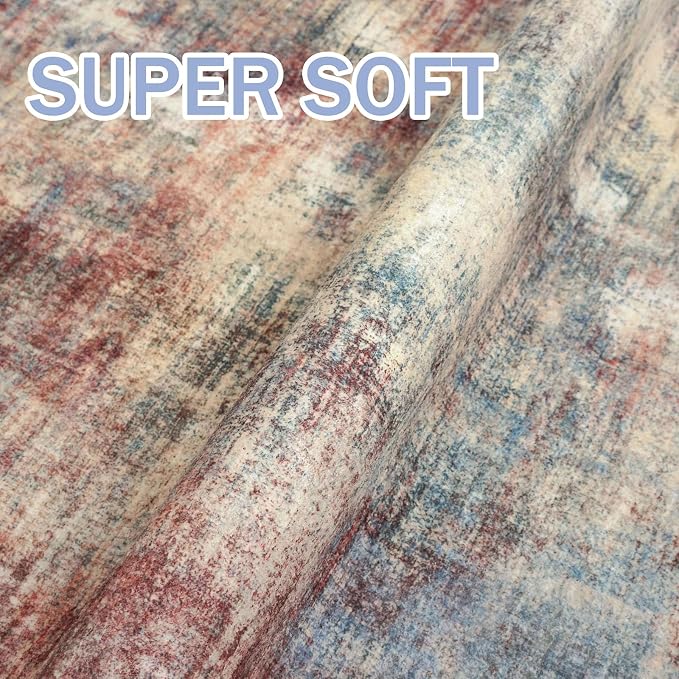 IOHOUZE Abstract Runner Rug 2x6 Ft Washable Runners - Image 6