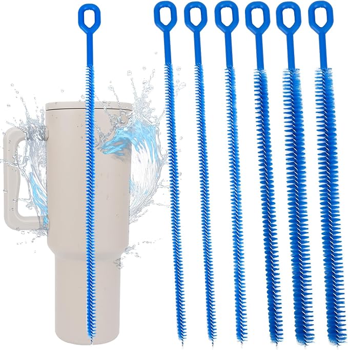 6pcs 12.4in Extra Long Straw Brushes - Image 3
