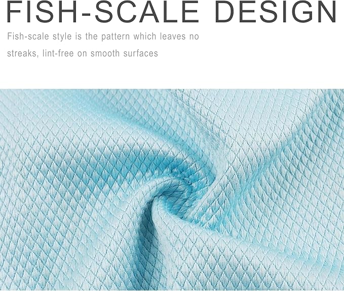 XXL Streak Free 40x50cm Glass Cleaning Cloth, Lint Free Nanoscale Microfiber - Image 4