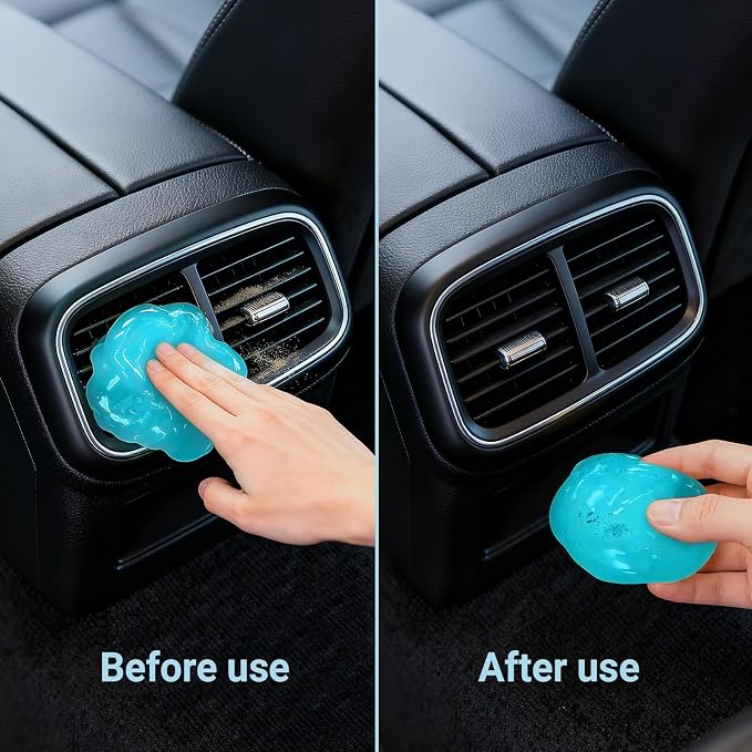 COLORCORAL Car Cleaning Gel, Reusable Dust Cleaning Gel - Image 5