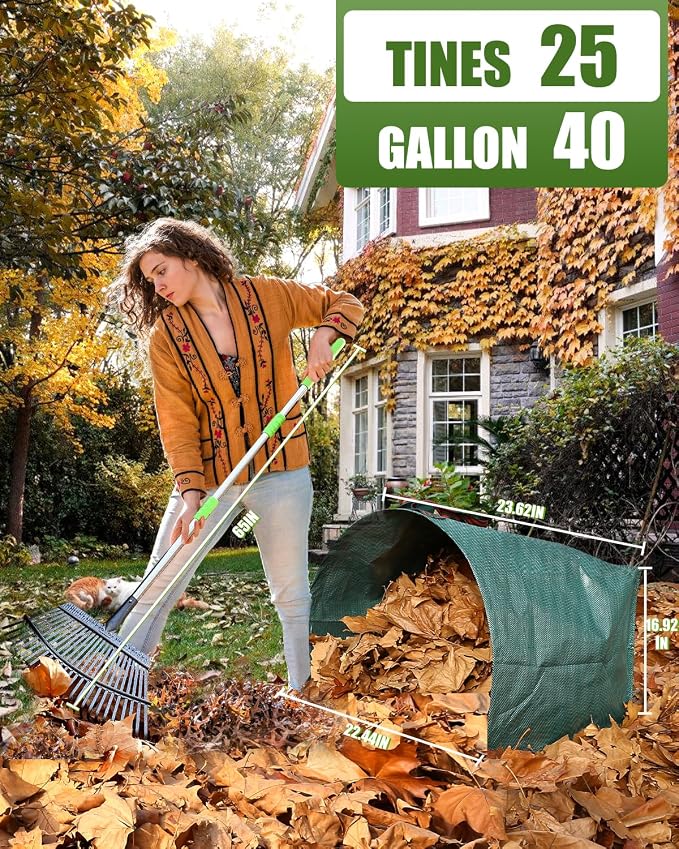 Joyhalo 65 Inch Rake for Leaves - Image 7