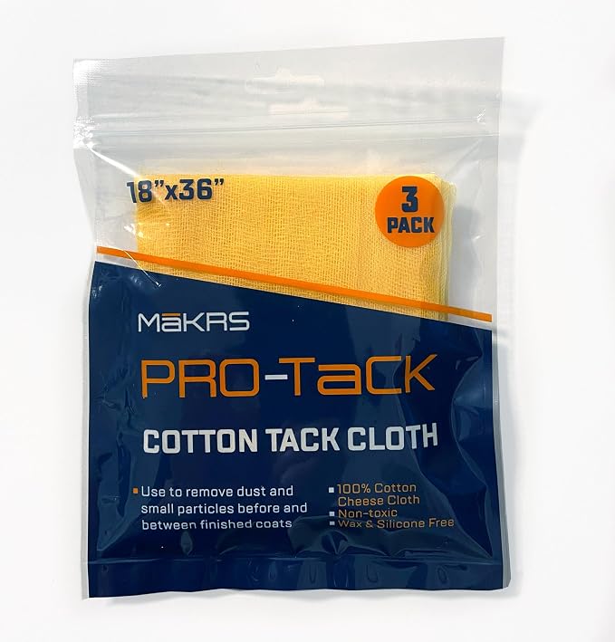 MāKRS 18" x 36" Pro-Tack Tack Cloth, Remove and Trap Dust Particles, 100% Cotton - Image 6