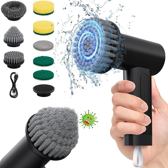 Electric Spin Scrubber, 3000 mAh Cordless Power Scrubber by StarVal