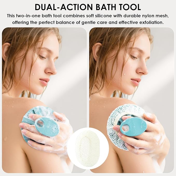 INNERNEED Food-Grade Soft Silicone Body Scrubber Shower Brush Handheld - Image 4