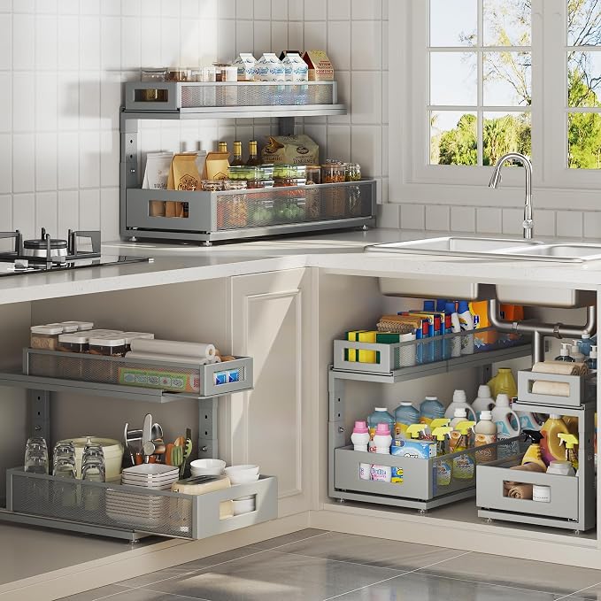 2 Pack 21.3IN-Depth Under Sink Organizer - Image 8