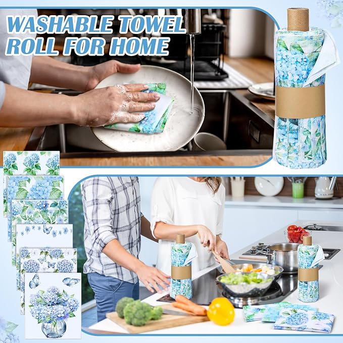 36 Pack Reusable Cleaning Cloths Washable Cotton Kitchen Dish Towels - Image 6