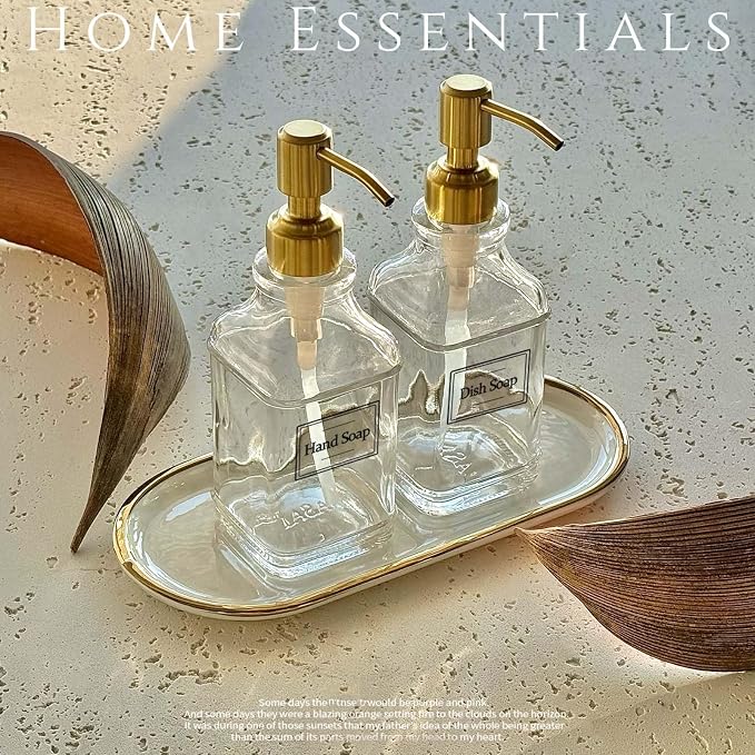 JASAI Antique Square Glass Soap Dispenser - Image 5