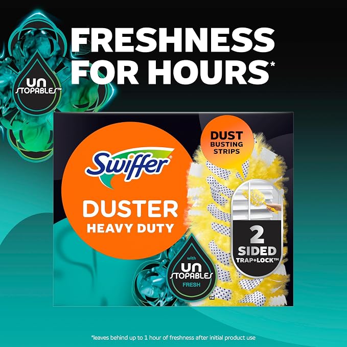 Swiffer Dusters Multi-Surface Heavy Duty Duster Refills, Unstopables Fresh Scent - Image 5