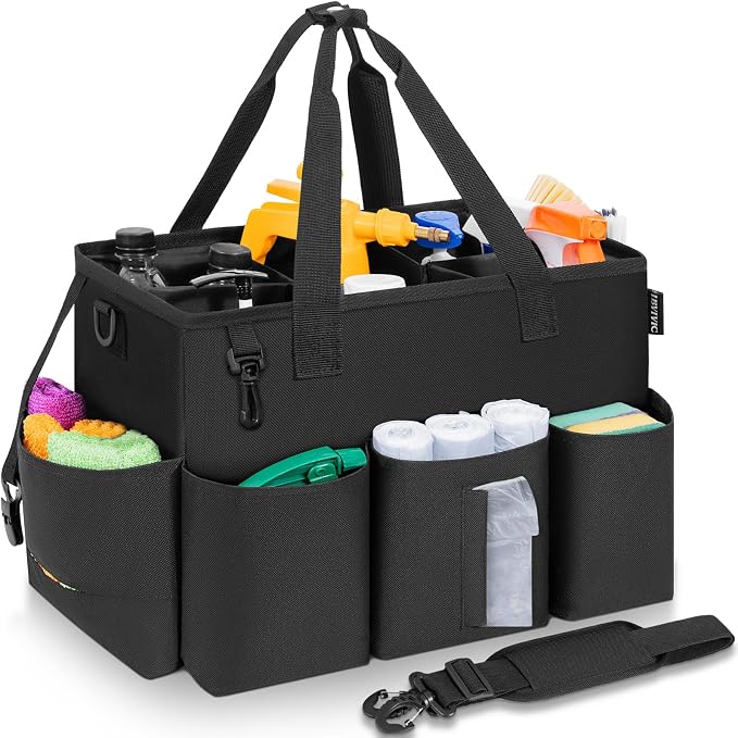 Wearable Cleaning Caddy Bag for Cleaning Supplies, Large Capacity Cleaning by WelcometoIBVIVIC