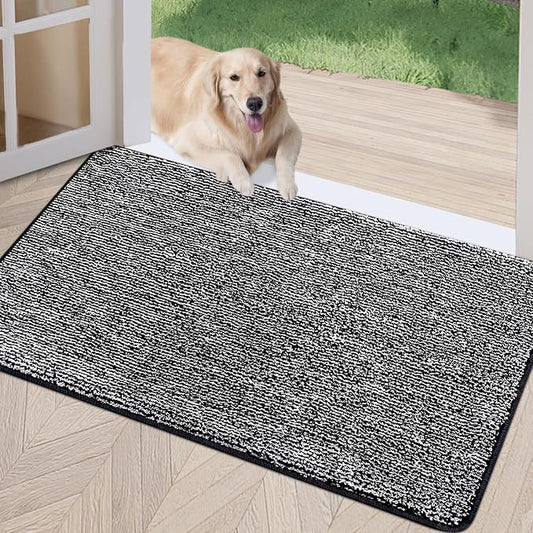 REFETONE Indoor Doormat, Front Door Mat 36"x59" Absorbent Rubber Backing Non by Refetone