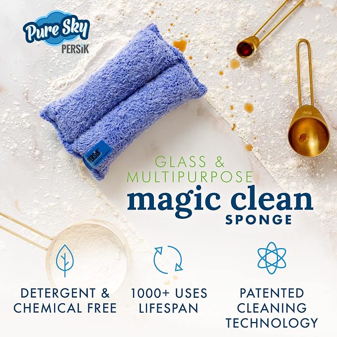 Pure-Sky Ultra Microfiber Cleaning Sponge – 2-in1, Combination - Image 3