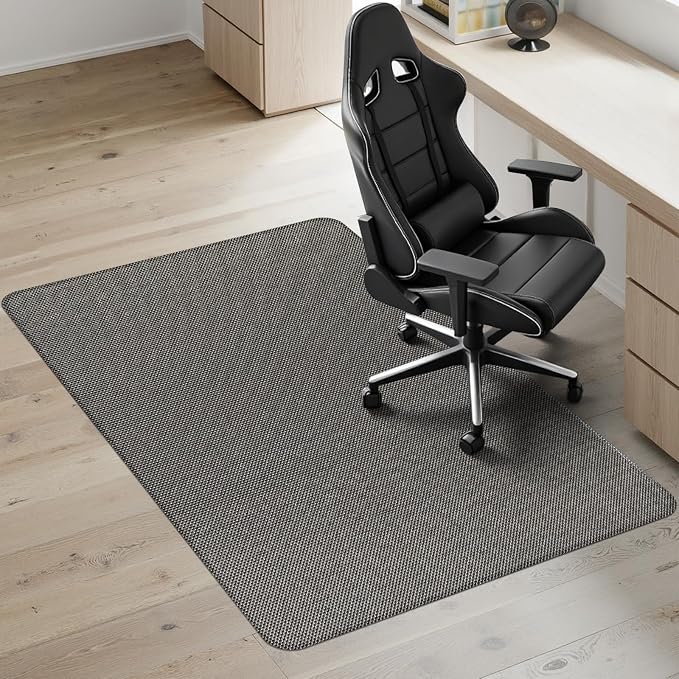 Kuyal Office Chair Mat for Hardwood Floor, Anti Slip, Non-Curve Computer Chair by Kuyal