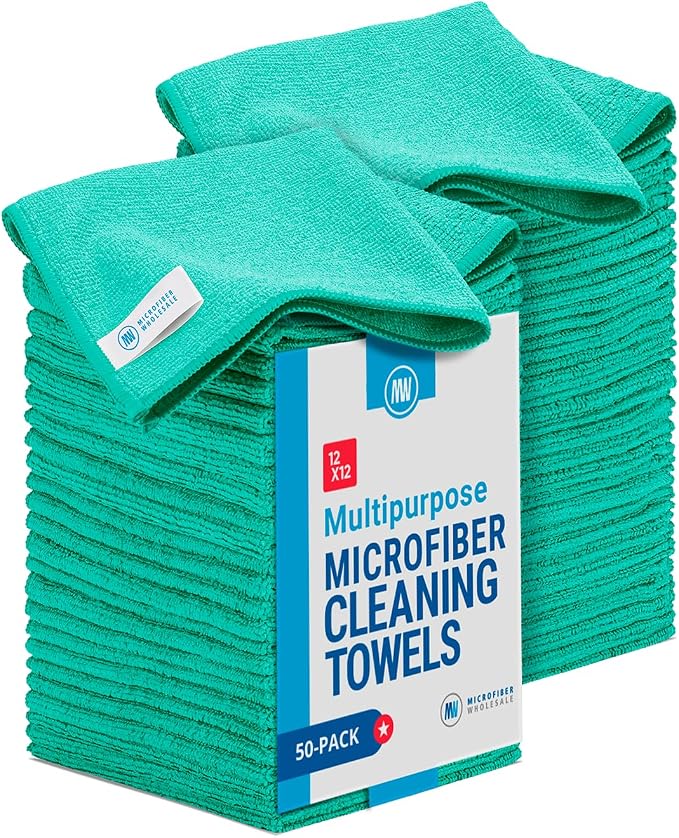 Microfiber Wholesale 12" x 12" Cleaning Cloths by MicrofiberWholesale