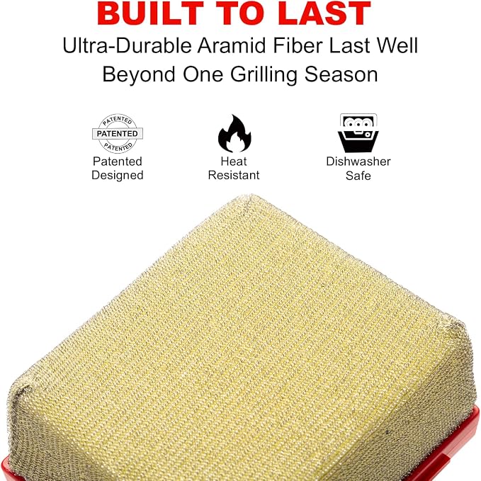 Replacement Brush Head for Steam Cleaning Grill Brush – Bristle-Free Durable - Image 2