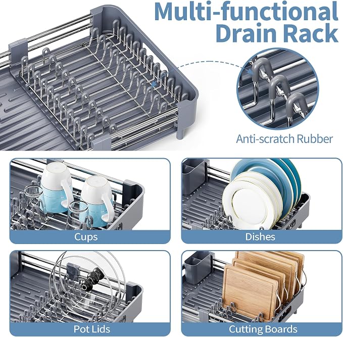 Dish Racks for Kitchen Counter, Dish Drying Rack - Image 4