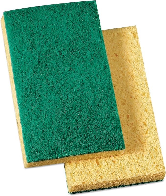 Boardwalk Scrubbing Sponge, Medium Duty, 3.6 x 6.1, 0.75" Thick, Individually - Image 5