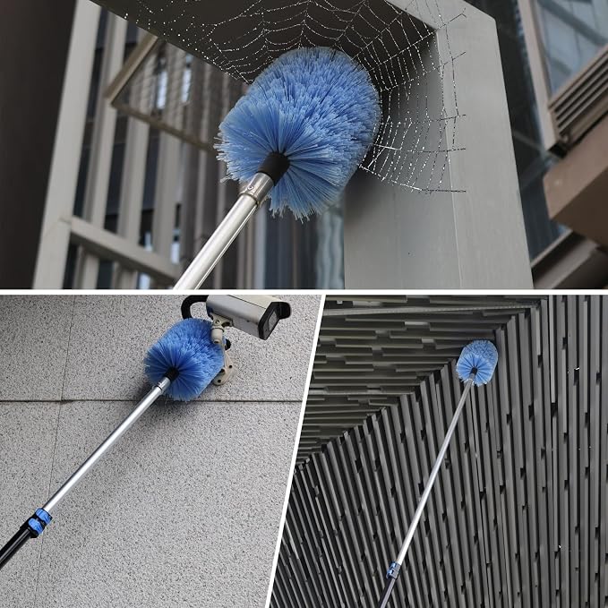 2 Pack Twist-On Cobweb Duster Head, Fits Standard 3/4 inch Threaded Poles - Image 6