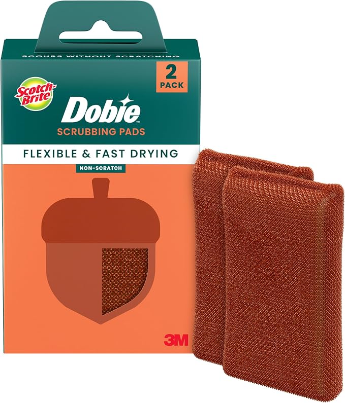 Scotch-Brite Harvest Dobie Scrubbing Pads, Non-Scratch Kitchen Sponge by Scotch-Brite