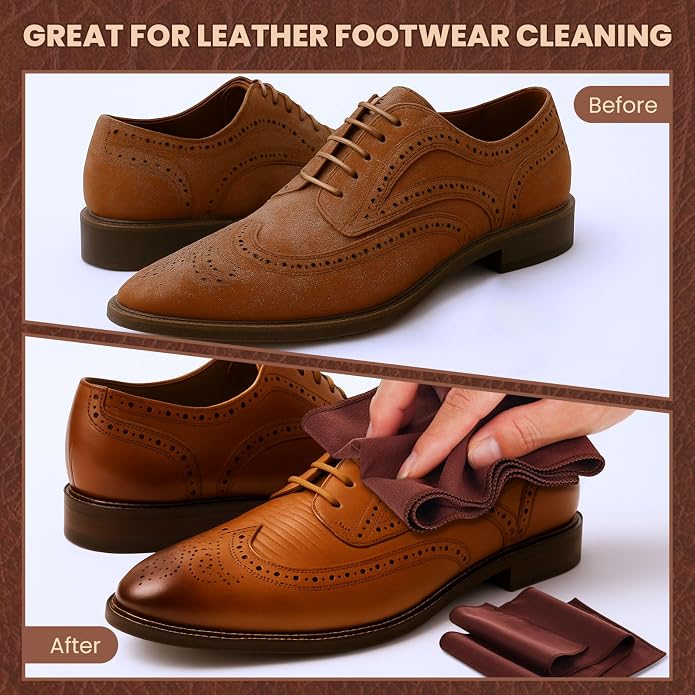 10 Pcs Shine Shoes Cloth Kit Polish Dauber Applicators Cleaning Leather Shoes - Image 4