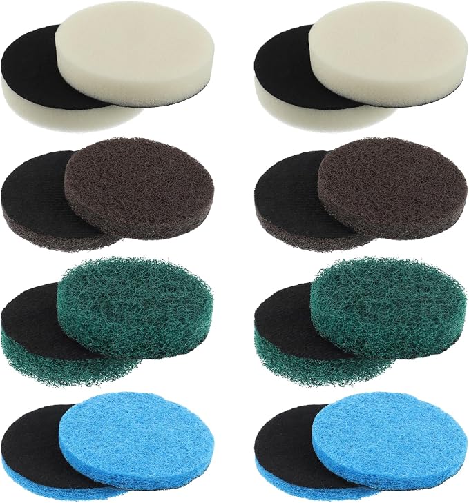 16pcs Electric Cleaning Brush Pad Set 4 Foam Pads 4 Kitchen Mats 4 Performance by EPLZON