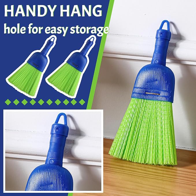 Domensi 1 Pcs Whisk Broom Poly Fiber Handheld Brush Hand Brush Outdoor Car Broom - Image 3