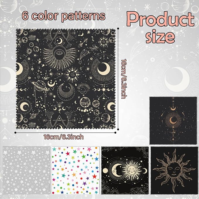 6 PCS Glasses Cleaning Cloth Eyeglass Cleaning Cloth Lens Eyeglasses Microfiber - Image 2